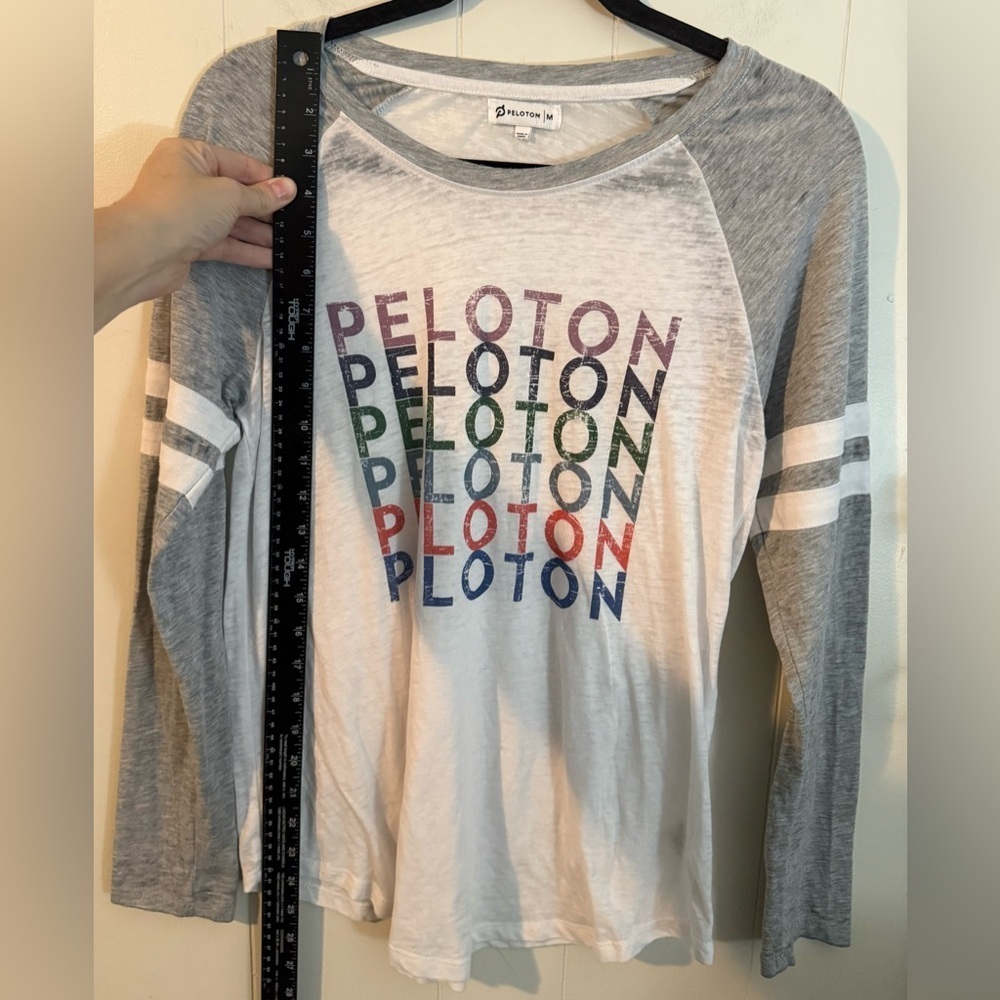 Peloton Raglan Baseball Tee, Size M - Picture 8 of 8